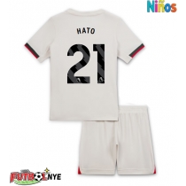 Camiseta Chelsea Jorrel Hato #21 Visitante Equipación para niños 2025-26 manga corta (+ pantalones cortos)